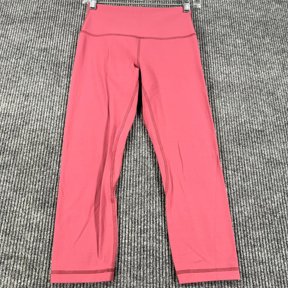 Lululemon Align Crip Leggings Womens Size 6 Pink Activewear Workout Casual Gym